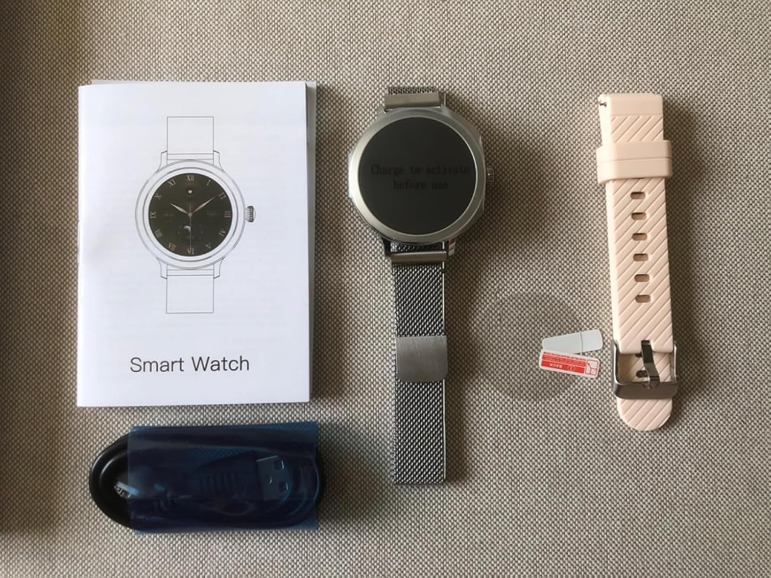 Efolen Damen Smartwatch (2 Armbänder), 1,1 Zoll HD AMOLED Display Smartwatch mit Telefonfunktion, Fitnessuhr, Sportuhr mit 120+ Sportmodi, Schlaftracking, Menstruationszyklus, Uhr für iOS/Android, Roségold – Bild 9