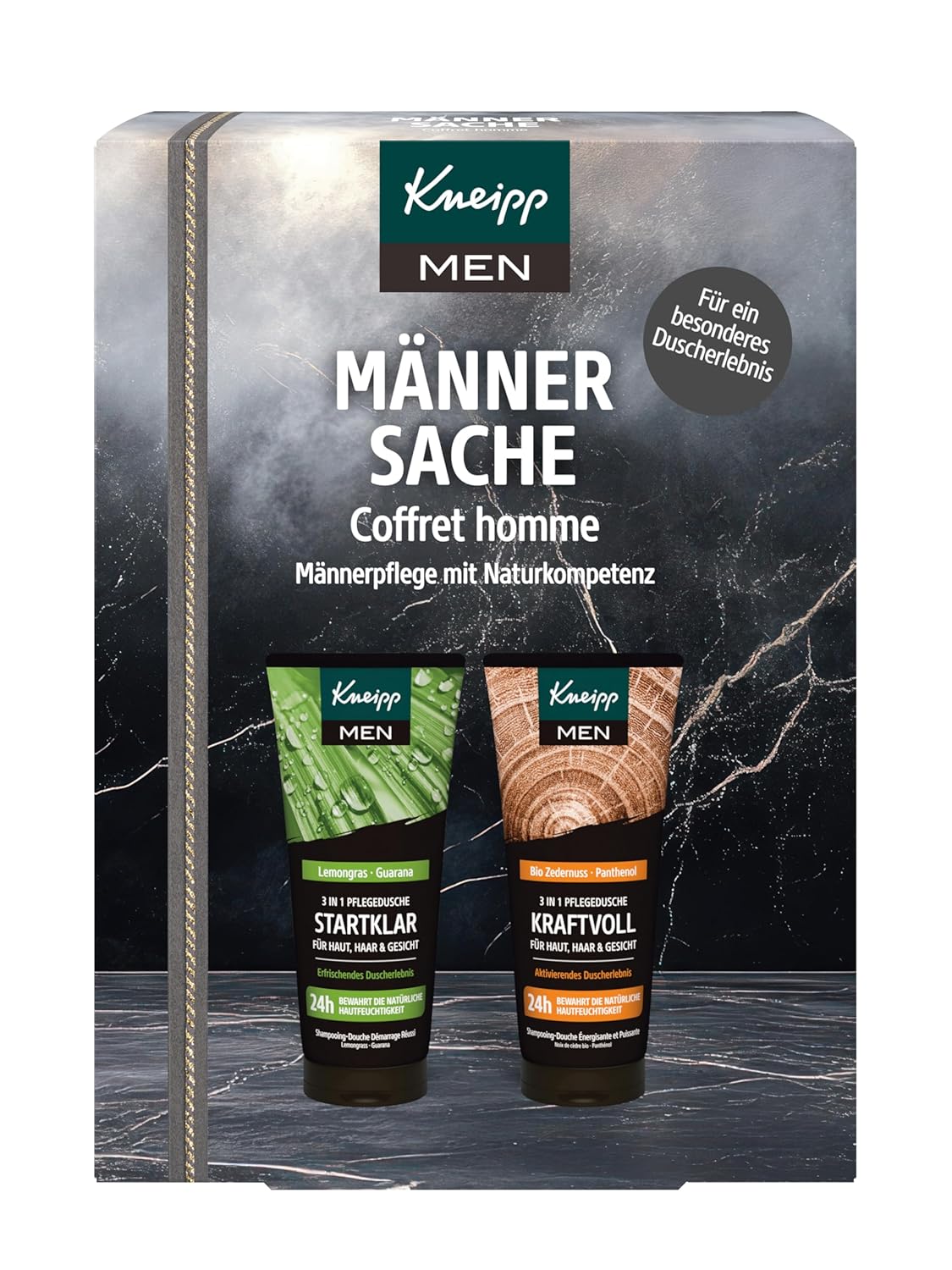Kneipp Geschenkset Männersache, Zwei 3-in-1-Pflegeduschen von Kneipp in Originalgröße, Wellness-Geschenk für Männer, 2 x 200 ml – Bild 4