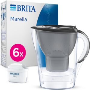 BRITA Marella Wasserfilterkanne Gra...