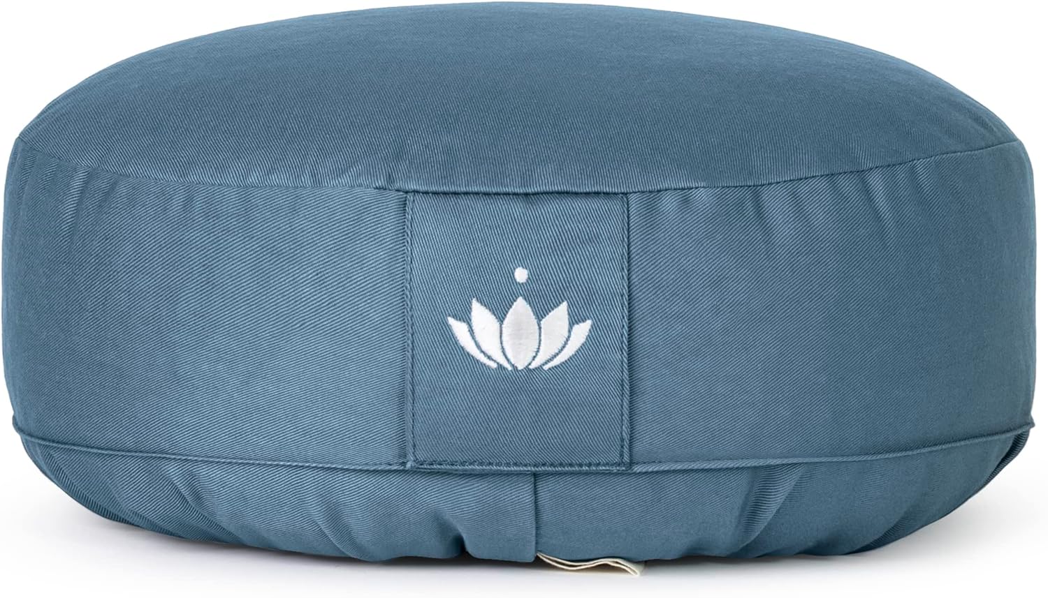 Lotuscrafts Yogakissen, Meditationskissen, extra niedrig – Höhe 10 cm – waschbarer Baumwollbezug – Yogakissen mit Dinkelfüllung – GOTS-zertifiziert – Bild 2