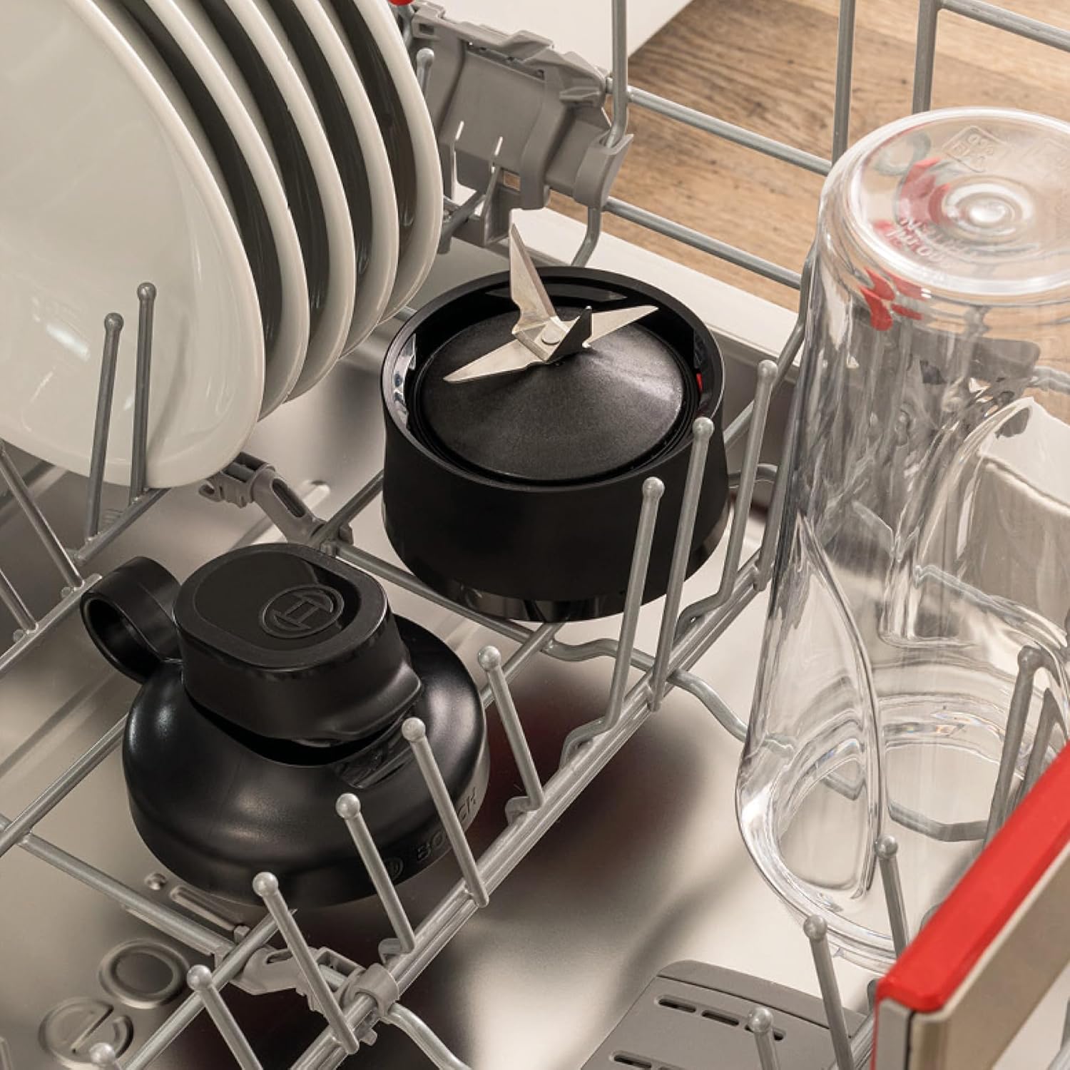Bosch VitaPower Series 2 MMB2111S Mini-Standmixer, Smoothie-Maker, Mini-Hochgeschwindigkeitsmixer, bis zu 40.000 U/min, 450 W, ToGo-Flasche, spülmaschinenfeste Teile, hergestellt in Europa, VitaPower Series 2 – Bild 6