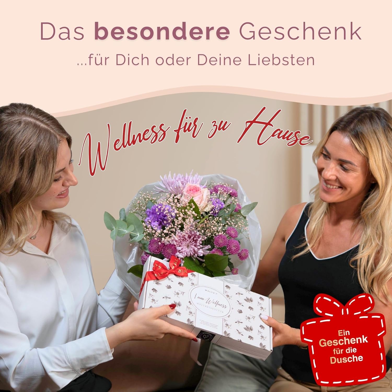 Waltz 7, Aromatisches Duschbomben-Set, 16-teilig mit 8 Düften, Best of Shower Tabs Aromatherapie, Wellness-Geschenkset für Männer und Frauen, ätherische Duschbadöle – Bild 2