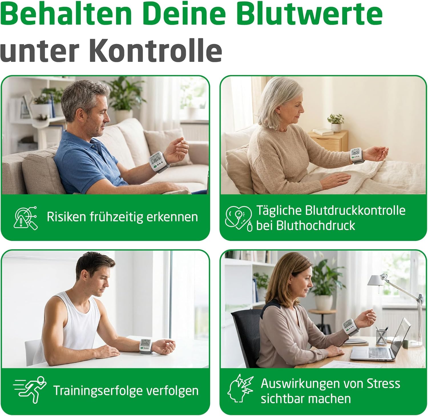 Medisana 51072 Handgelenk-Blutdruckmessgerät BW 315 weiß – Bild 5