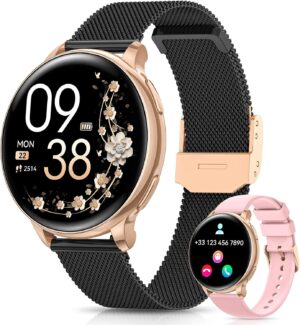 Damen Smartwatch 1,27 Zoll HD Fitne...