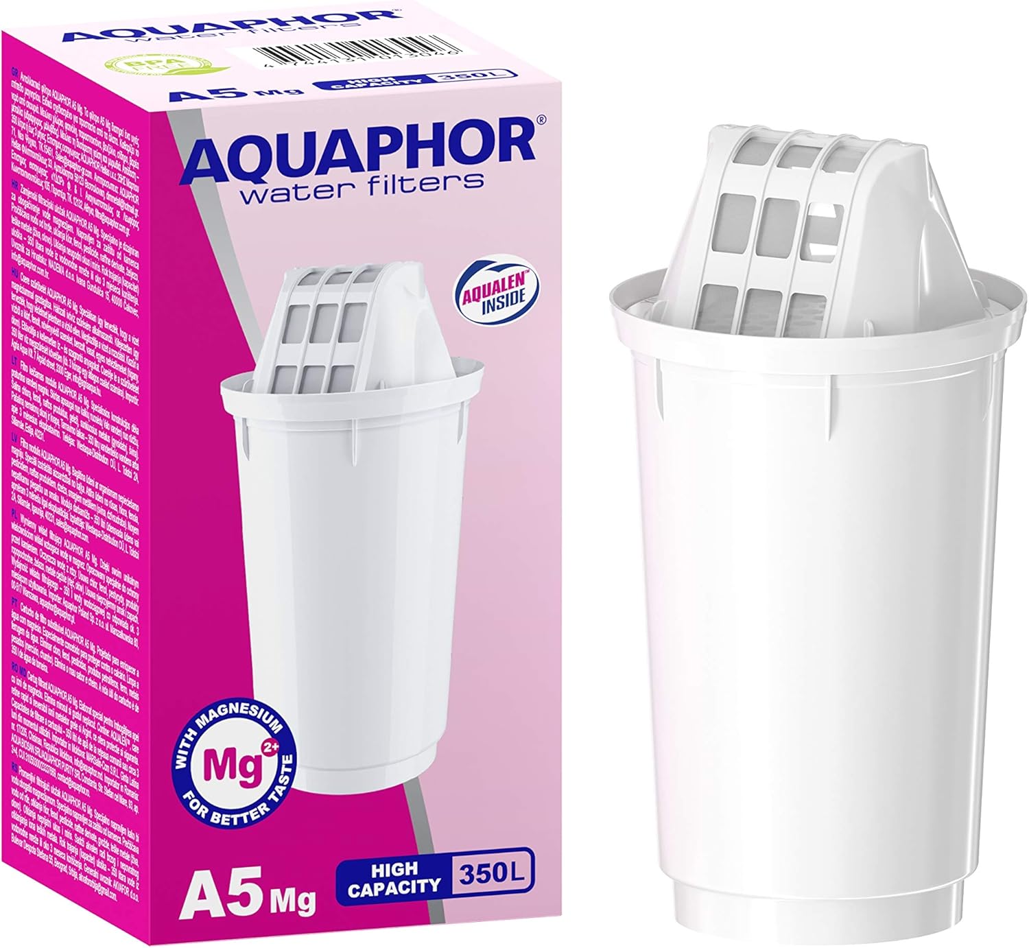 AQUAPHOR Prestige Wasserfilterkanne weiß inkl. 1 A5 Filter I Karaffe für 2,8 LI passt in die Kühlschranktür I Reduziert Kalk und Chlor I Tischwasserfilter I Praktische Filterkanne – Bild 5