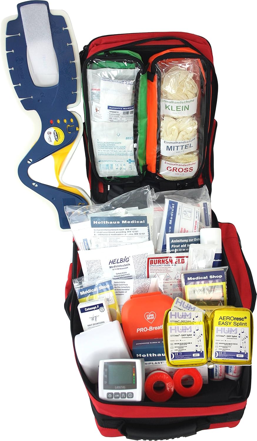 Erste-Hilfe-Notfallrucksack Sport, Sportvereine, Freizeit, Event & Freizeit – Nylonmaterial mit weißen Reflektorstreifen – Bild 4