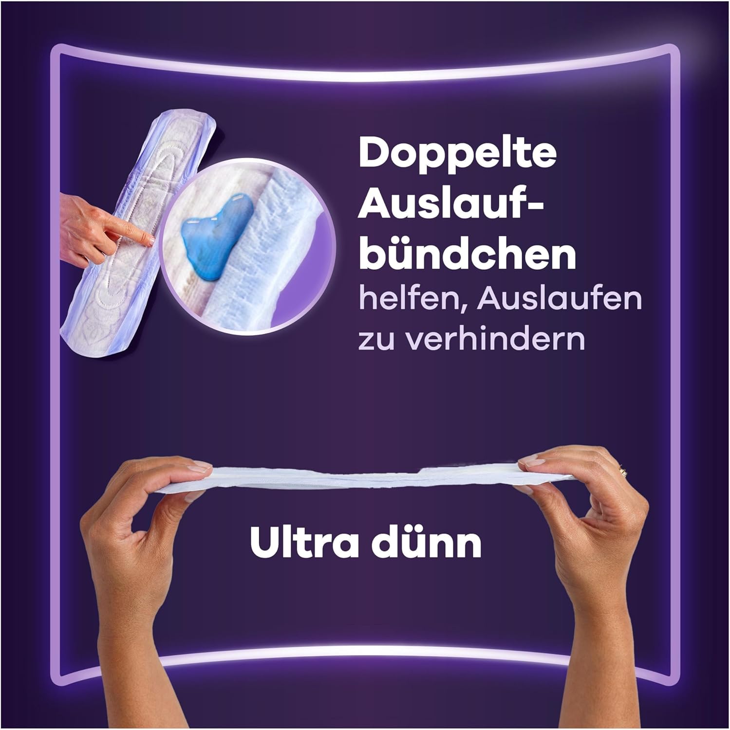 Always Discreet Plus Ultimate Inkontinenzeinlagen für die Nacht, 48 Einlagen (4 x 12 Einlagen) für Frauen, starker Schutz, den Sie kaum spüren – Bild 4