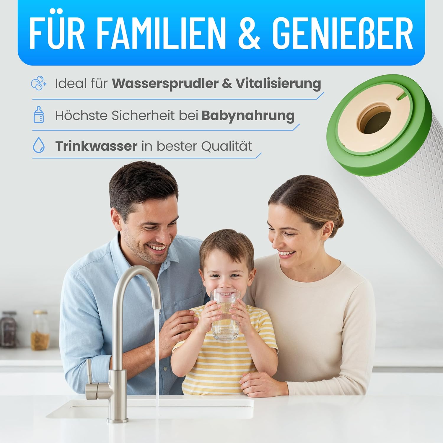 NPure Schadstoffwasserfilter | Passende Carbonit Vario, Sanuno | Bis zu 3 Liter/Minute | Gesinterte Aktivkohle – Bild 7