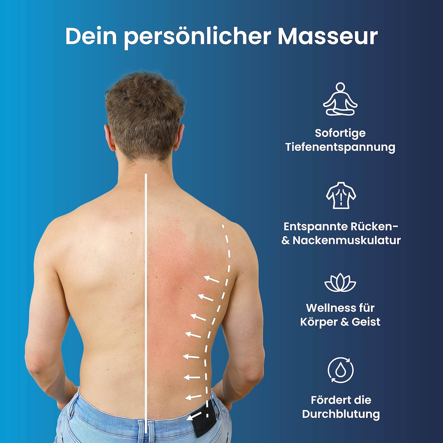 Ergotopia Akupressurmatte für wohltuende Entspannung/Massagematte für ruhige Momente und bessere Durchblutung/inkl. Akupressurkissen, 68 x 42 cm – Bild 3