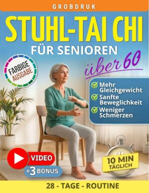 Stuhl-Tai-Chi für Senioren über 6...