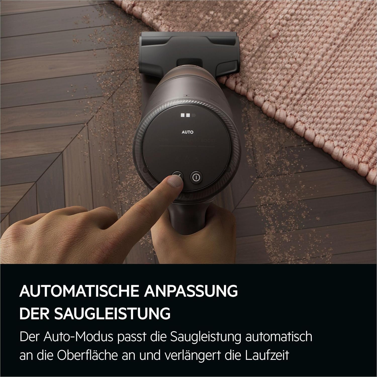 AEG Ultimate 8000 Akku-Staubsauger mit Saugstation von Stiftung Warentest mit GUT (2,5), Auto-Modus, 5-Stufen-Filtration, für Hartboden, Teppich, 25 V Akku wechselbar, 400 ml, Dunkelgrau, AP83AB25DG – Bild 7