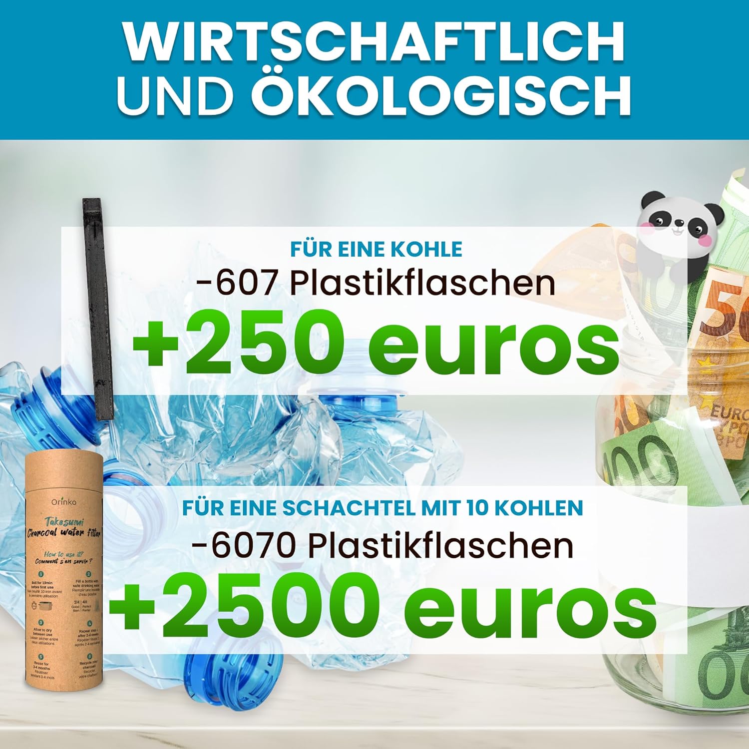 ORINKO Aktivhole Takesumi Binchotan x10 Japanische Aktivkohle zur Trinkwasserfilterung, nachhaltiger Kohlefilter für reines Wasser, umweltfreundliche Holzkohle für natürlichen Genuss – Bild 5