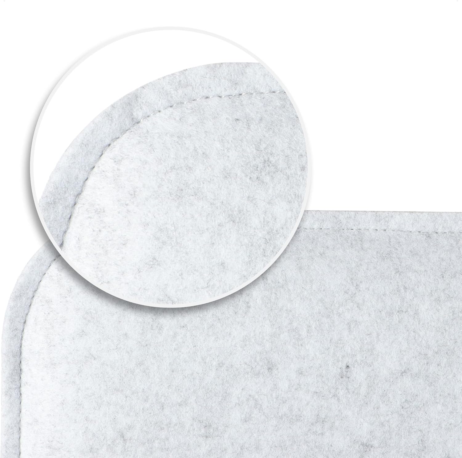 com-four 4 x Sitzkissen aus Filz, 40 x 40 cm, gepolsterte Stuhlauflage, quadratische Sitzauflage für Esszimmer, Garten, Balkon, rutschfeste Unterseite mit Anti-Rutsch – Bild 7