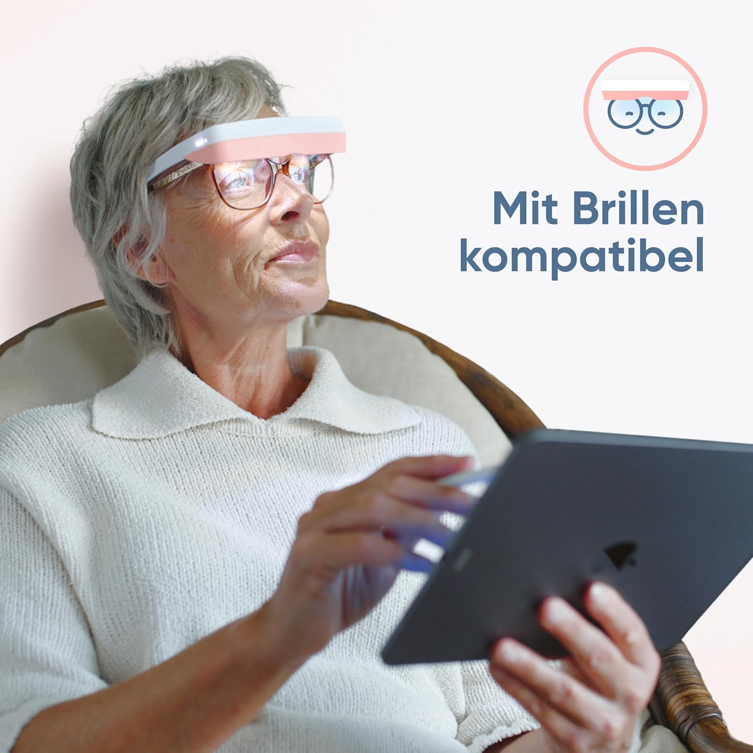Luminette 3 Lichttherapiebrille – Tragbare Tageslichtlampe gegen Schlafprobleme, Winterdepression, Jetlag – Natürliche Sonnenlichttherapie – Über 300.000 zufriedene Benutzer – Bild 5