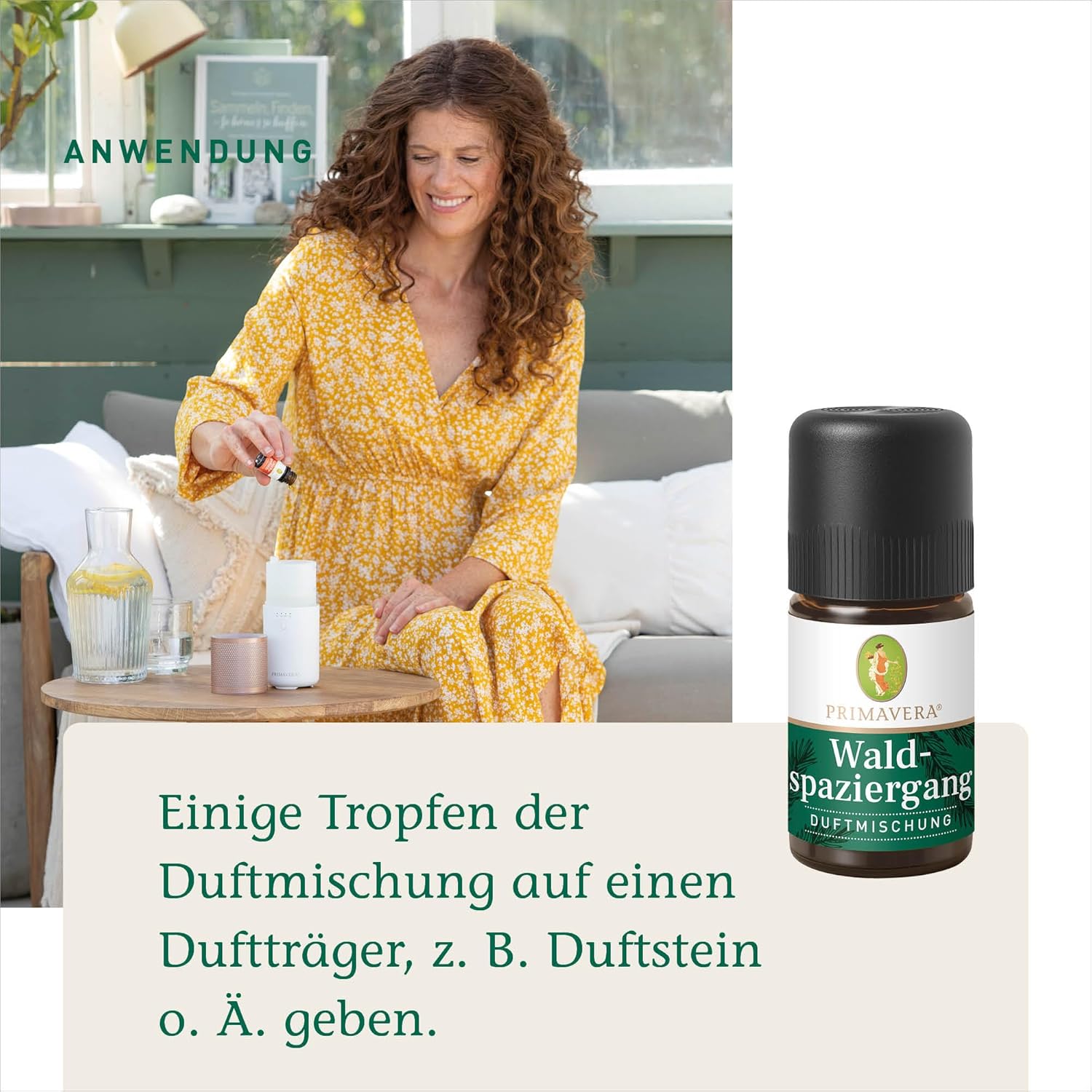 PRIMAVERA Duftmischung Waldspaziergang 5 ml – Riesentanne, Fichtennadeln und Vetiver – Aromaöl, Duftöl, ätherische Öl-Aromatherapie – belebend, revitalisierend – vegan – Bild 3
