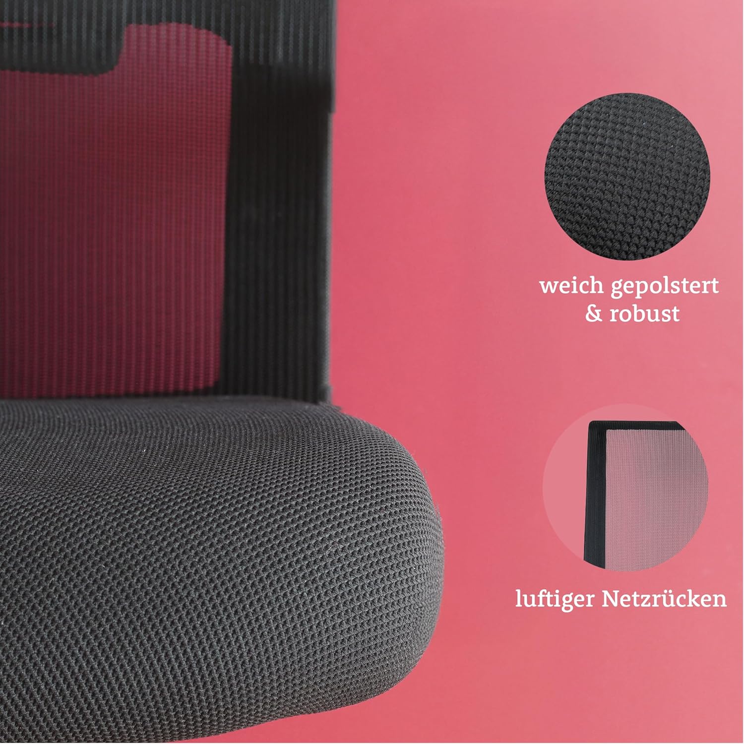 Start Bürostuhl für Home Office & Business, mit vielen ergonomischen Funktionen, ergonomisch & kompakt, sehr einfach zu bedienen, ohne Armlehnen, maximale Belastung 125 kg – Bild 6