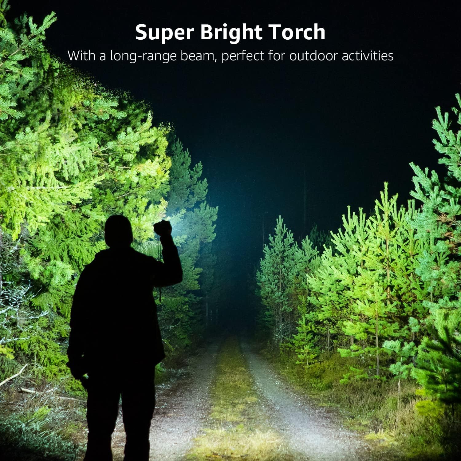 Lepro LED-Taschenlampe, LE2000, extrem helle kleine Taschenlampen, batteriebetrieben mit 5 Modi, zoombare Camping-Handlampe, wasserdicht, praktische Taschenlampe für draußen, Wandern, Angeln, Hundespaziergang – Bild 2