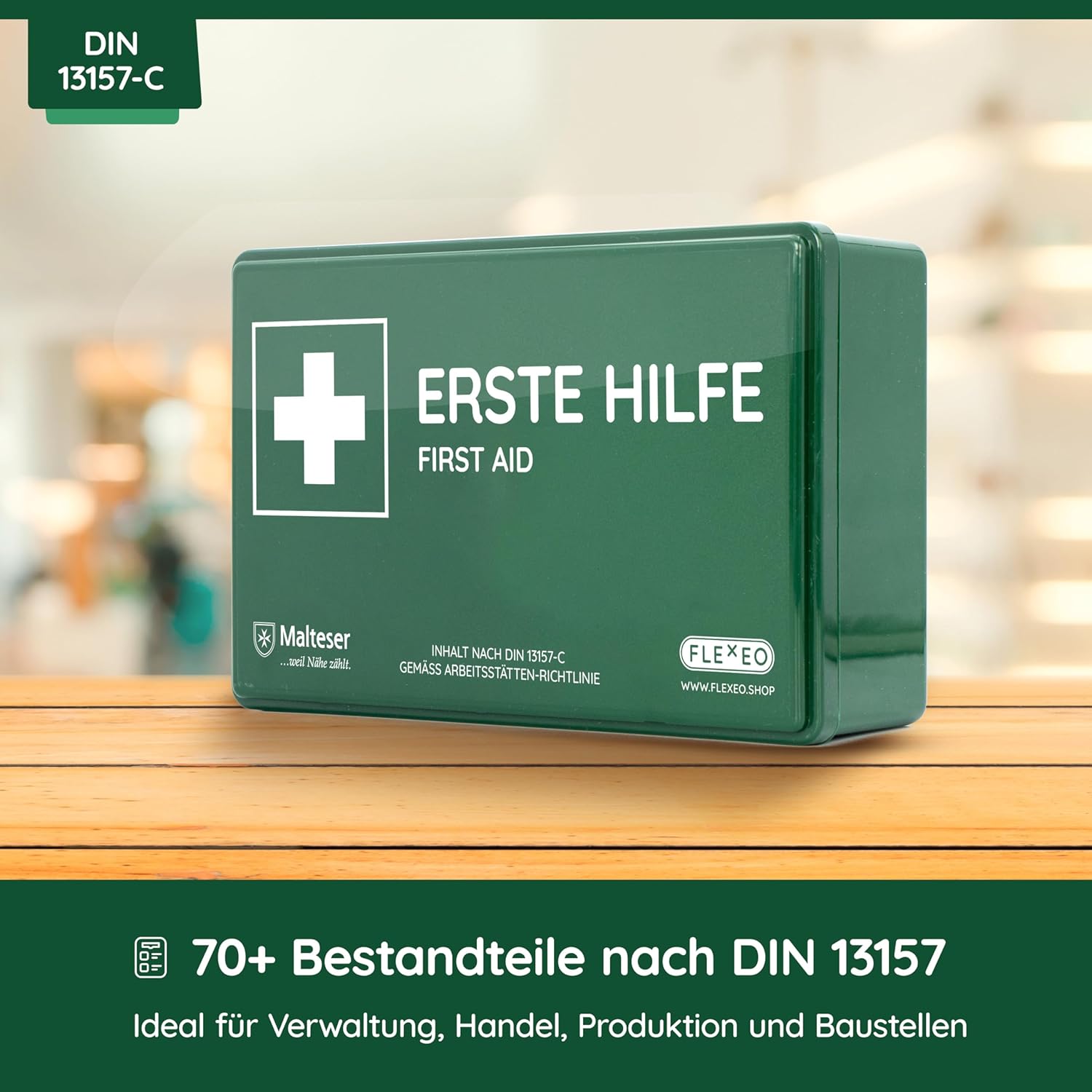 Flexeo Business Erste-Hilfe-Set grün DIN 13157 – Bild 3