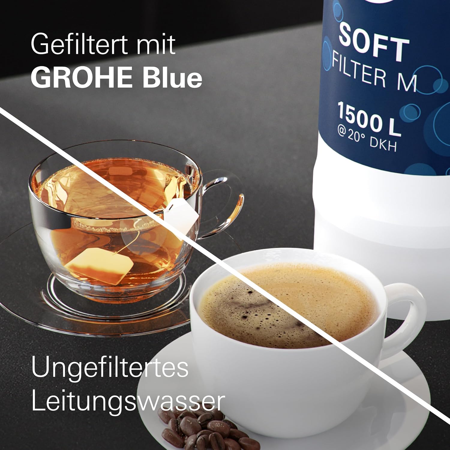 Grohe 40430001 1500-L Filter für Blaufiltersystem, Chrom, M – Bild 7