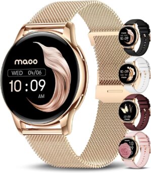 maoo Ventura Damen Smartwatch mit A...
