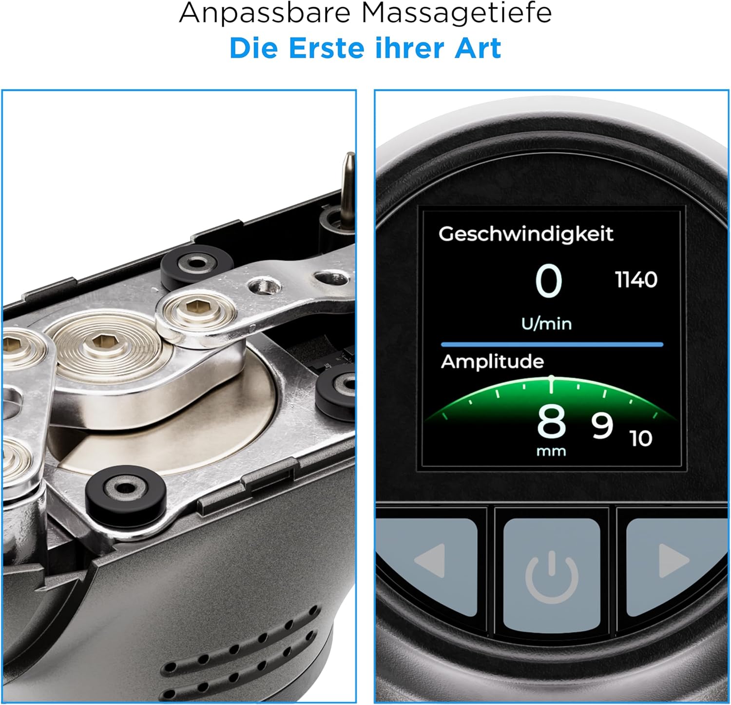 OrthoMechanik 4.0 Flex | OrthoGun | Variable Amplitude (8–12 mm) und interaktive App mit Videoanleitung | 8 Anhänge | 4000-mAh-Akku – Bild 3