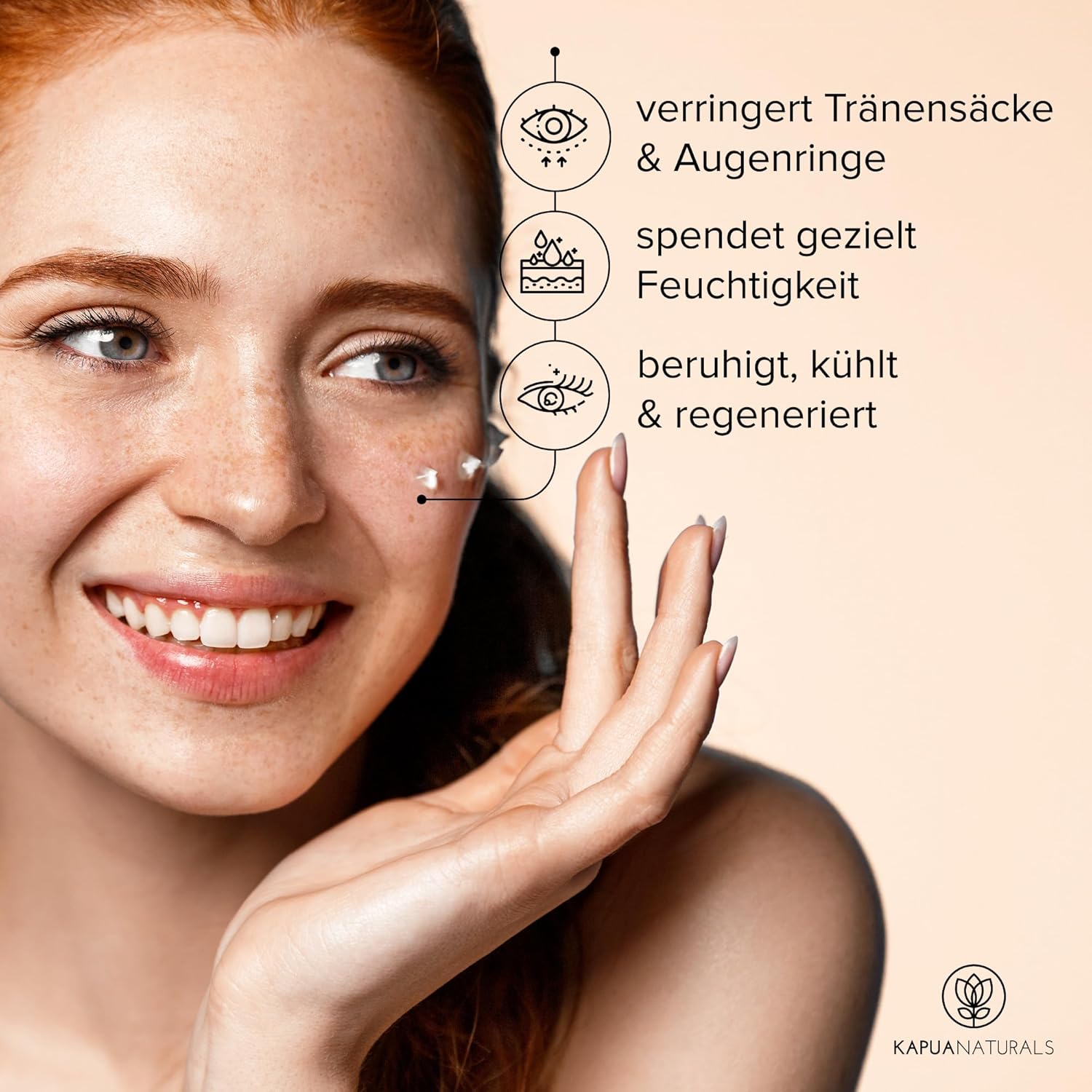 Bio-Augencreme hochdosiert 50 ml + Hyaluronsäure + Allantoin + Arganöl • 100 % vegan & biologisch • Augencreme gegen Falten & Augenringe • Premium Anti-Aging Augenpflege Made in Germany • Augenringe entfernen – Bild 6