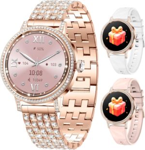 Female Diamond Smartwatch, Bluetoot...