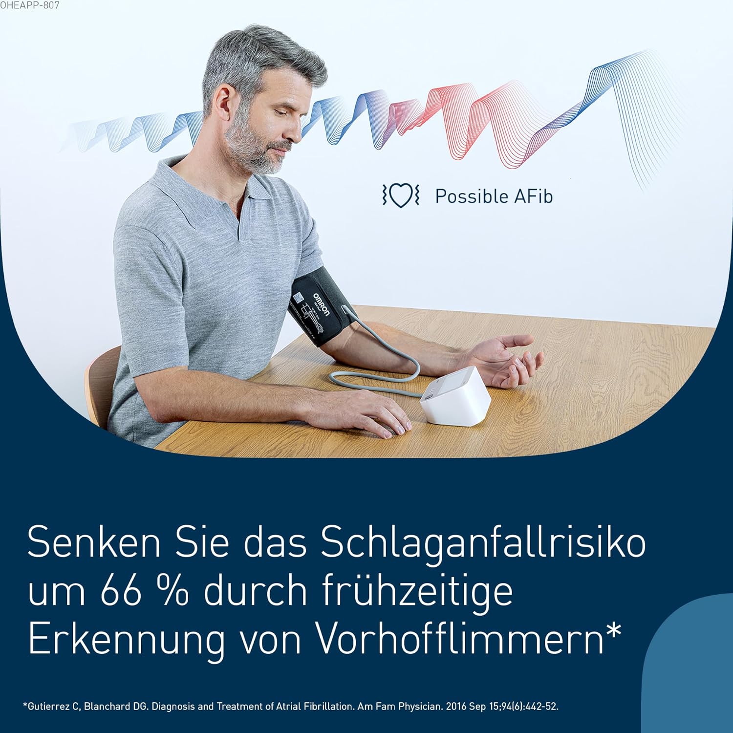 OMRON X3 Comfort AFib Digitales Blutdruckmessgerät, automatisches Oberarm-Blutdruckmessgerät mit Vorhofflimmererkennung, klinisch validiertes Blutdruckmessgerät, Diabetiker & Schwangere, 22-42 cm – Bild 2