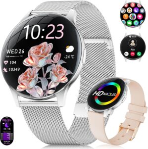 Damen-Smartwatch mit Anrufen – 7,...