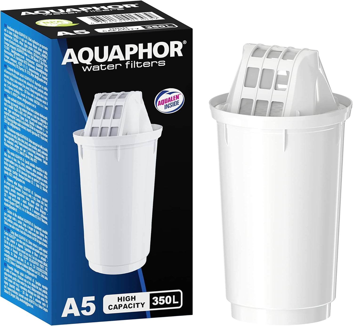 AQUAPHOR Prestige Wasserfilterkanne weiß inkl. 1 A5 Filter I Karaffe für 2,8 LI passt in die Kühlschranktür I Reduziert Kalk und Chlor I Tischwasserfilter I Praktische Filterkanne – Bild 4