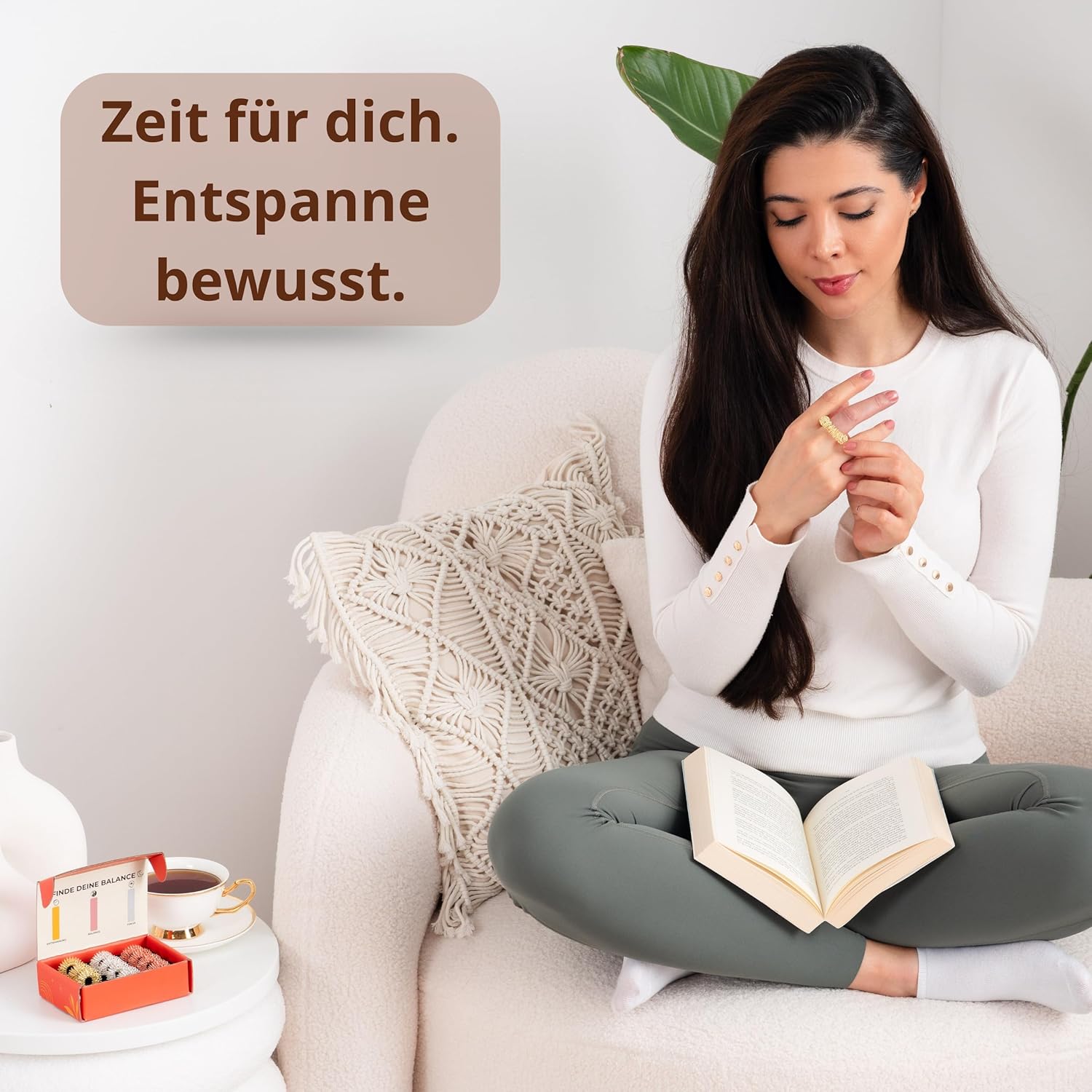 MS Lemberg Anti-Stress-Akupressurring-Set – Fingermassageringe für Entspannung, Konzentration und Achtsamkeit – Zappelring – 12 Therapie-Massage-Stressringe für Stressabbau, Geschicklichkeit und Wellness-Geschenk – Bild 4