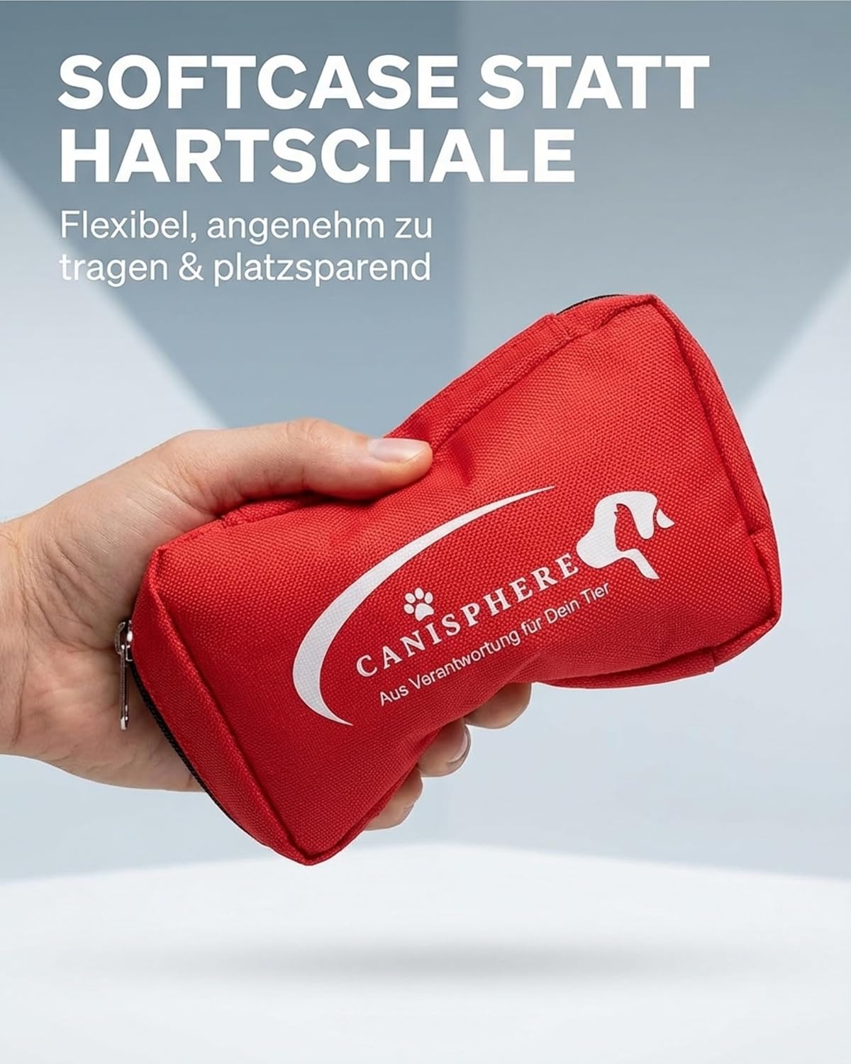 Erste-Hilfe-Set für unterwegs Hund & Katze – Kompakte Hunde-Reiseapotheke im Softcase – 10-teiliges Hunde-/Katzen-Notfallset mit Gürtelschlaufe – Ideal für Spaziergänge, Training & Outdoor-Einsatz – Bild 6