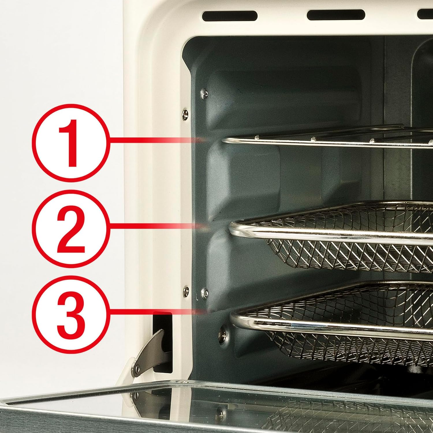 Girmi FG28 Ecofrit 14 L Heißluftfritteuse & Multifunktionsofen, 1300 W, 14 Liter, Maxi-Lüfter, bis zu 230 °C, 5 Programme, Innenbeleuchtung, Rezeptbuch inklusive – Bild 3