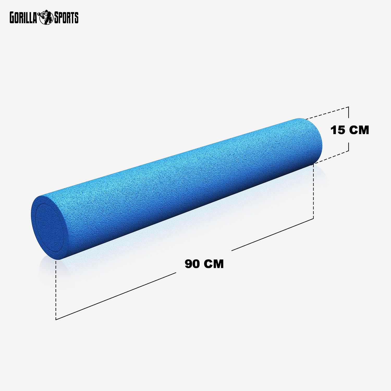 GORILLA SPORTS® Pilates-Rolle, 60 x 15 cm oder 90 x 15 cm, weich, Schaumstoff, Farbe wählbar, Fitnessrolle, Faszienrolle, Yoga-Schaumstoffrolle, Massagerolle, Pilates-Rolle, Gymnastikrolle – Bild 6