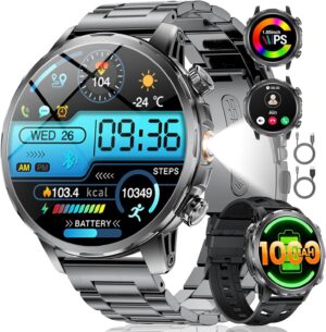 LIGE Smartwatch Herren 1000 mAh Akk...