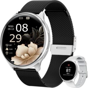 SLOKSFil Damen Smartwatch mit Telef...