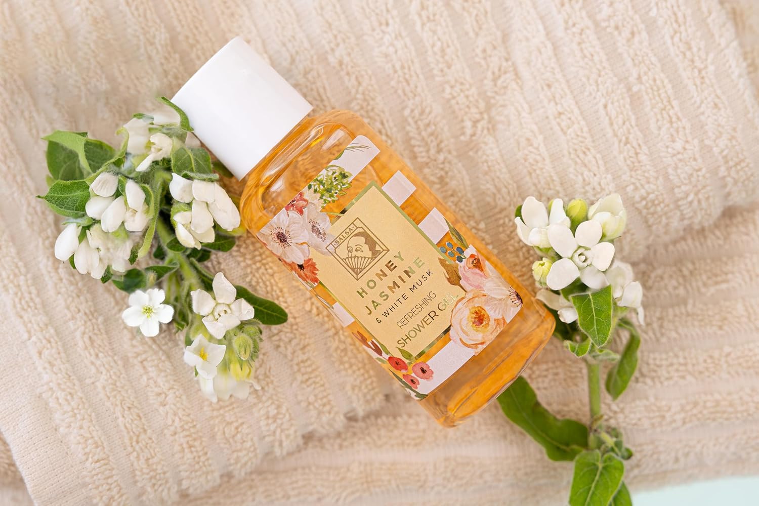 Accentra – Duschset Damen Geschenkset Honey Jasmine in schöner Geschenkbox – 2-teiliges Pflegeset mit Duschgel und Bodylotion – Wellness-Geschenkset zum Valentinstag, Muttertag und Geburtstag – Bild 11
