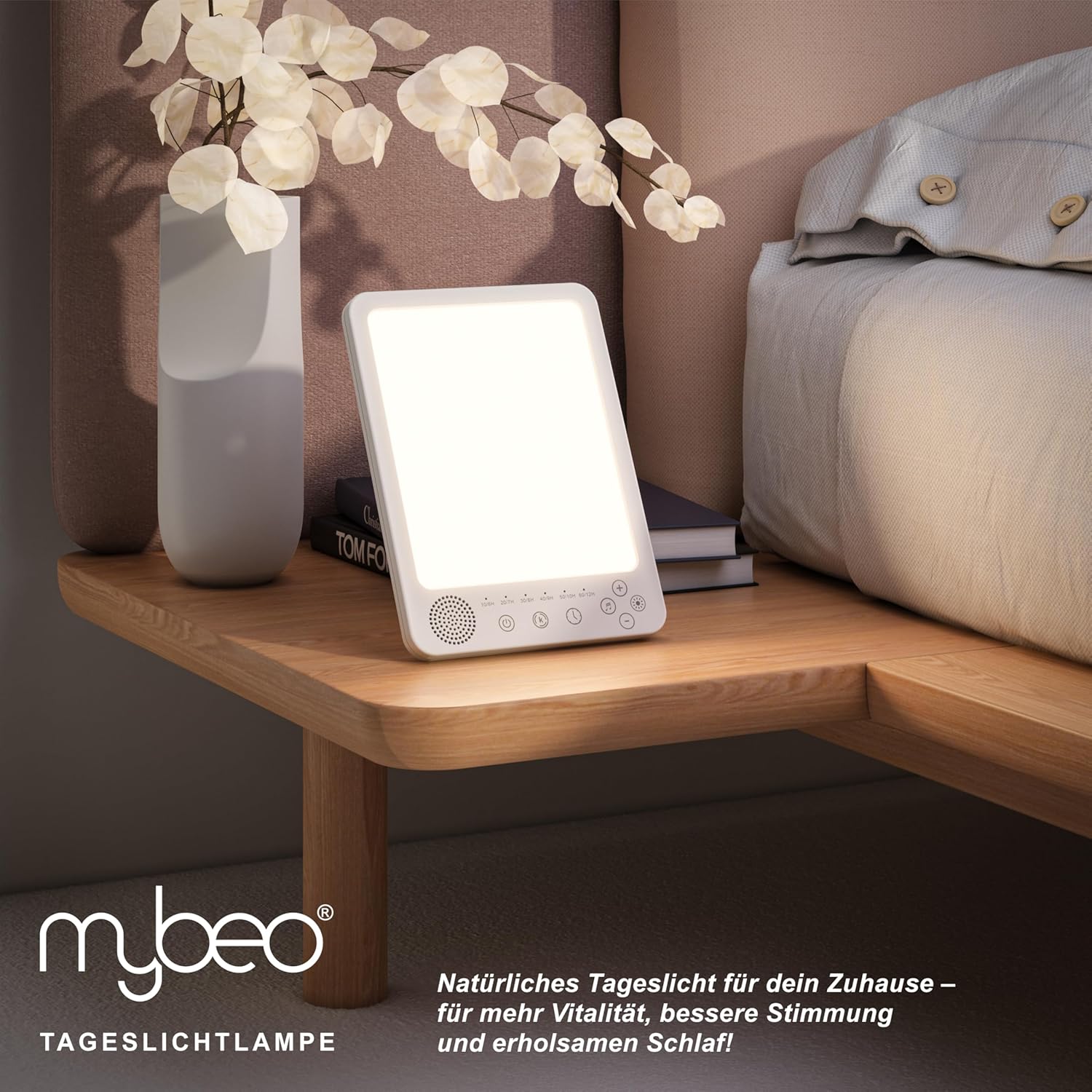 CSL - Tageslichtlampe dimmbar mit WakeUp-Funktion - Simulation von Tageslicht - LED-Lichttherapie - Tageslichtlampe - Flimmer- und UV-freie LED-Technologie - 3 Lichttemperaturen - Timer – Bild 5