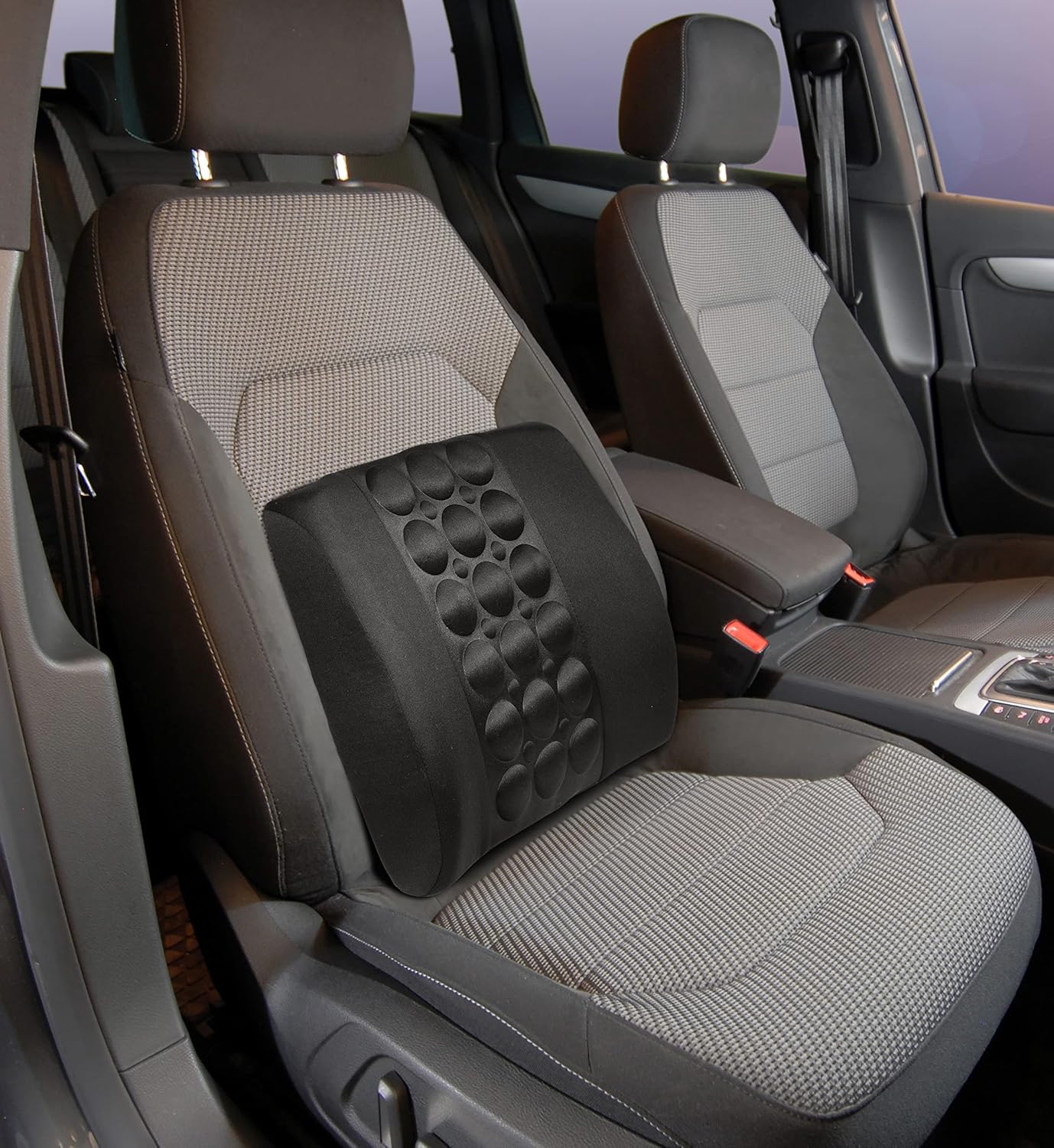 Lifenaxx Ergonomisches Rückenkissen LX-022 – Premium-Lendenkissen aus Memory-Schaum für Büro, Auto und Zuhause, unterstützt eine aufrechte Haltung, reduziert Rückenschmerzen und Müdigkeit, abnehmbarer, waschbarer Bezug – Bild 4