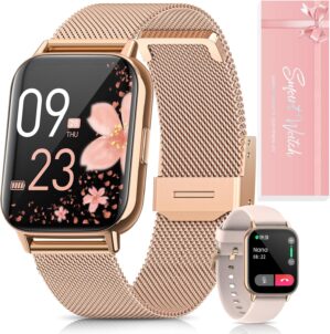 2026 Damen Smartwatch mit Telefonfu...