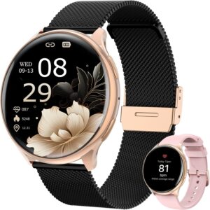 SLOKSFil Damen Smartwatch mit Telef...