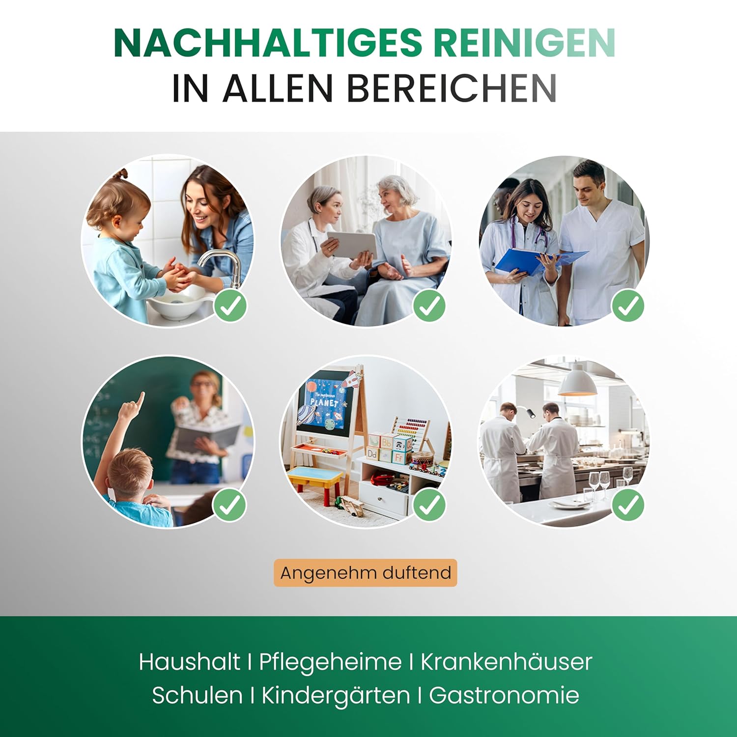 BiOHY Flüssigseife (3 x 1 Liter), hautfreundliche, rückfettende Handseife, phosphatfrei, geruchlos für Küche, Gastronomie und Sanitärbereiche, ohne Parfüm und Farbstoffe – Bild 3