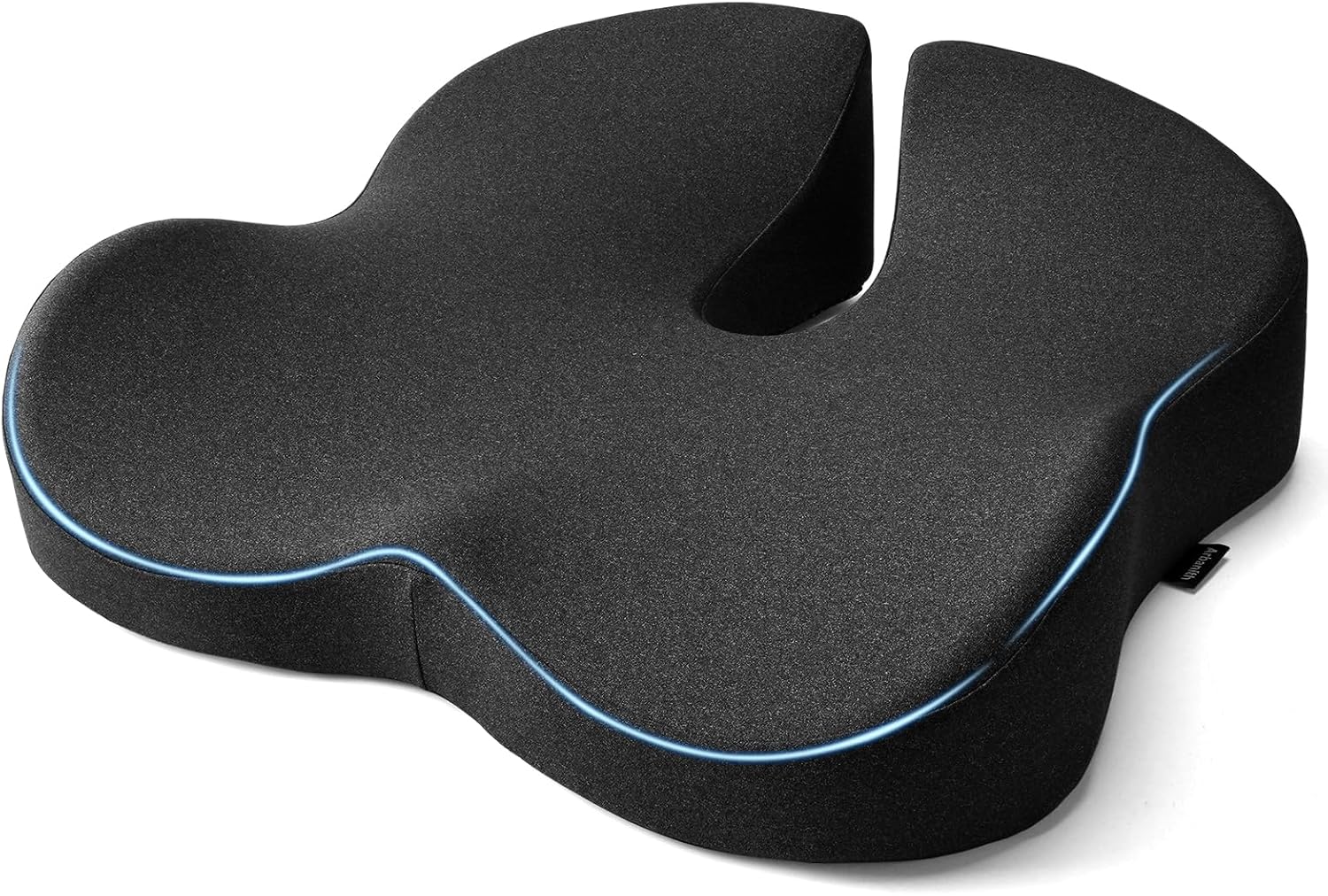 Ergonomisches Sitzkissen, Stuhlkissen und Sitzauflage für Bürostuhl aus Memory Foam, mit 3D-Design, atmungsaktiver Bezug & Anti-Rutsch-Unterseite, ideal für Büro, Homeoffice & Reisen
