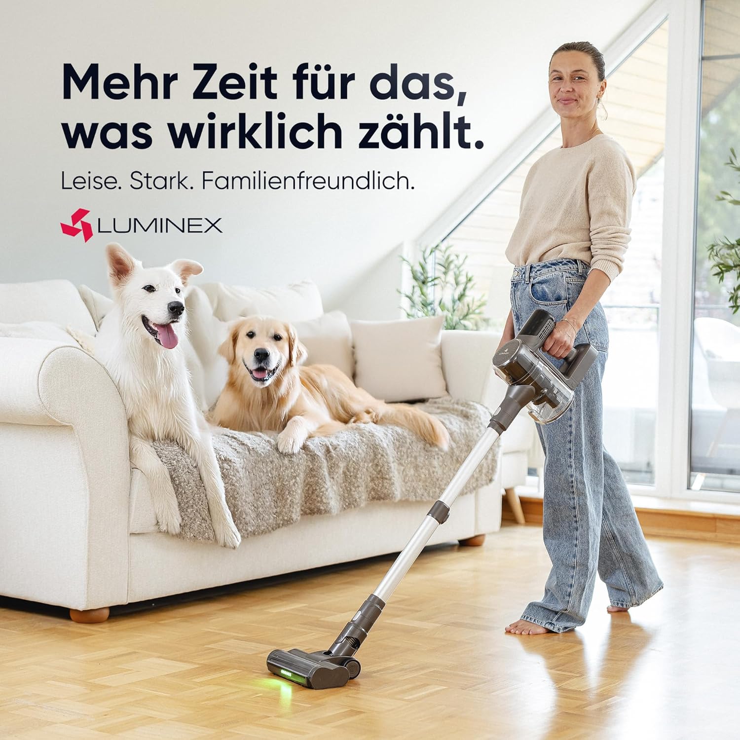 Akku-Staubsauger (3-in-1) – Akku-Staubsauger mit LED-Anzeige und Echtzeit-Akkuanzeige | Anti-Tangle-Bürste für Tierhaare | Komplettes Akku-Staubsauger-Set ohne Beutel für Auto, Teppich und Haushalt – Bild 7