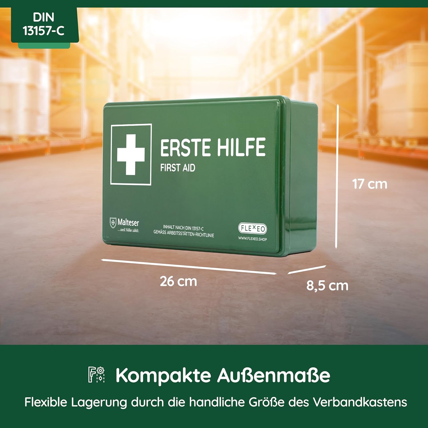 Flexeo Business Erste-Hilfe-Set grün DIN 13157 – Bild 2