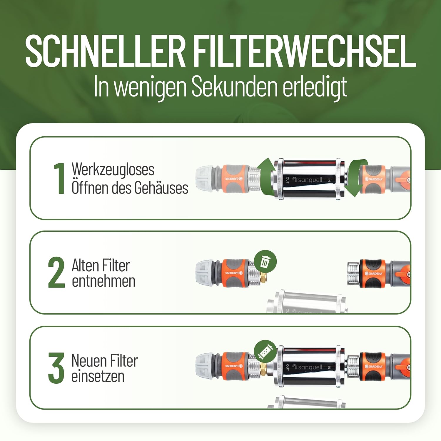 Ersatzfilter Explorer, Sterilfiltration beim Befüllen von Frischwassertanks in Wohnmobilen, Caravans und Booten, Medizintechnik – Bild 2