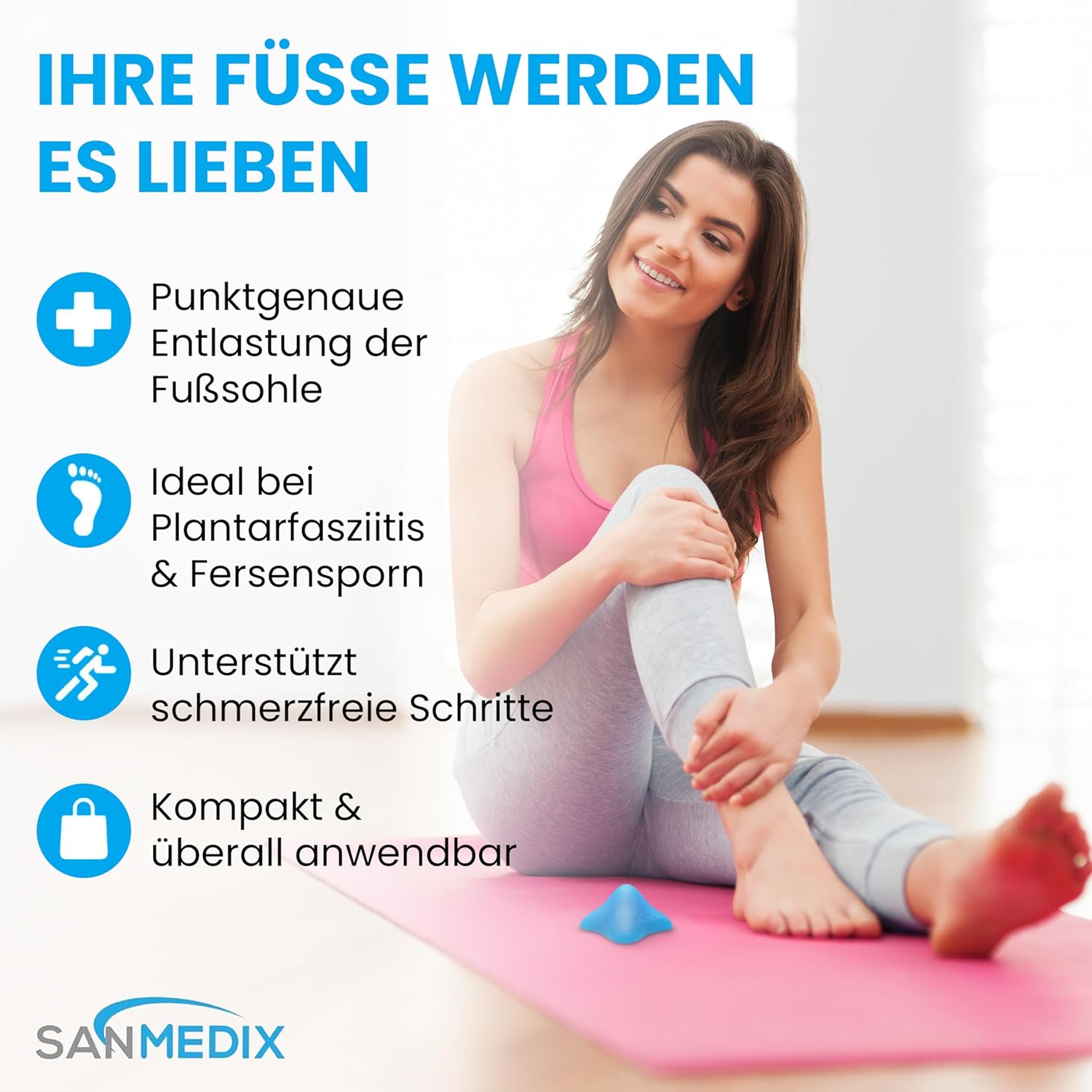 Mini-Fußauslöser – Triggerpunktschieber für Füße, kompaktes Fußmassagegerät für gezielte Fußmassage bei Plantarfasziitis und Fersensporn – Bild 3