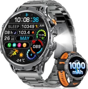 LIGE Military Smartwatch Herren –...