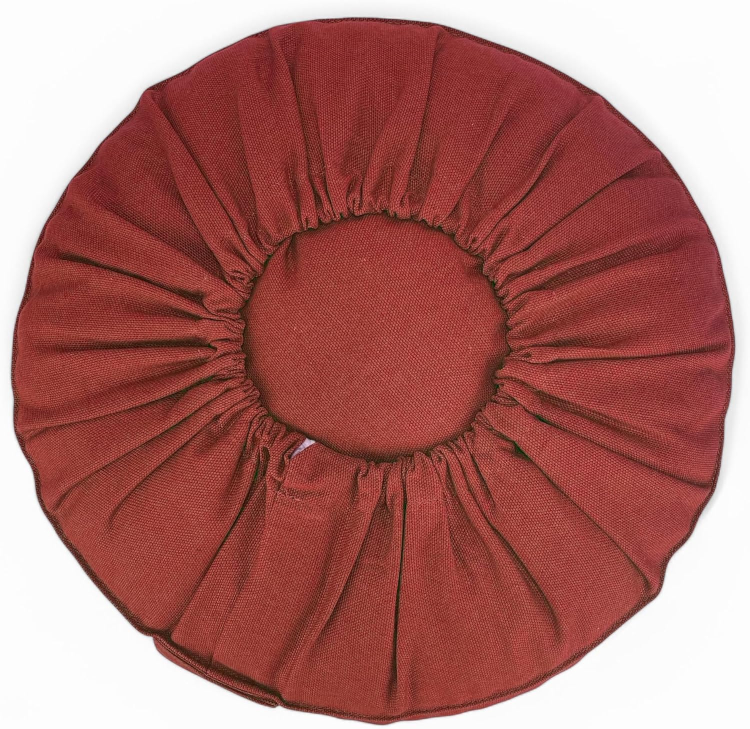 Yoga-Kissen, H 15 cm, Stickerei, Shanti-Sonne oder Labyrinth, waschbarer Bezug, gefüllt mit Buchweizenschalen, bequem, hochwertig, personalisierbar nach Wunsch – Bild 4