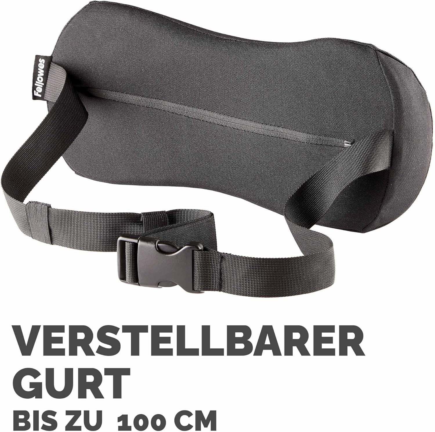 Fellowes Breyta Lendenkissen – ergonomische Rückenstütze, verstellbarer Gurt, kompakt und tragbar, umweltfreundliche Materialien, ideal für Büro und Zuhause – Bild 6